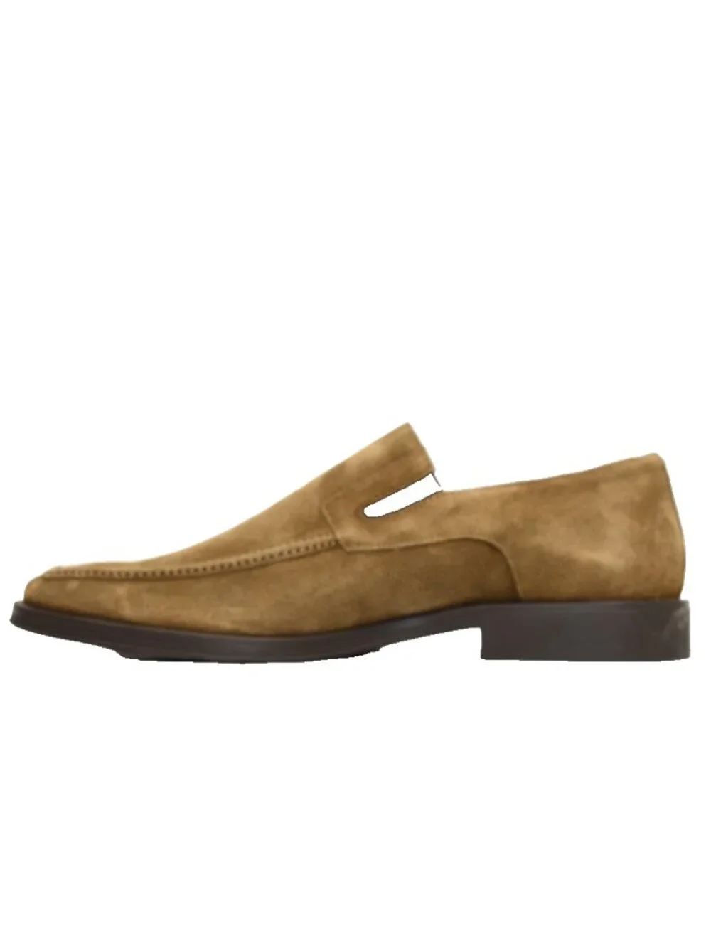 New! Bruno Magli RAGING Loafer SLIP-ON Tan Brown Suede Sz 9.5 M DD544 Made Italy
